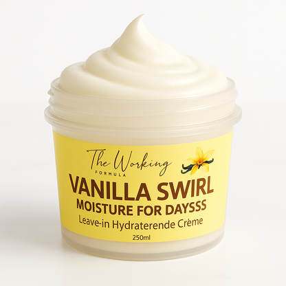 The Working Formula Vanilla Leave-in Conditioner voor afro en krullend haar, type 3C tot 4C